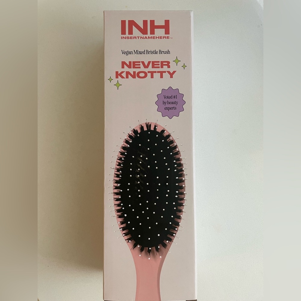 Unopened INH vegan detangling brush + Free hair product gift!